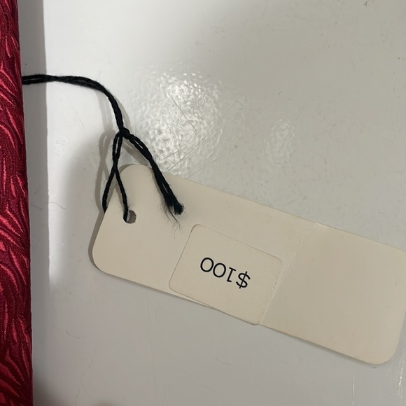 Thomas Pink Sonoran Leaf Dark Red/Pink 100% Silk Tie—New! - Picture 4 of 10